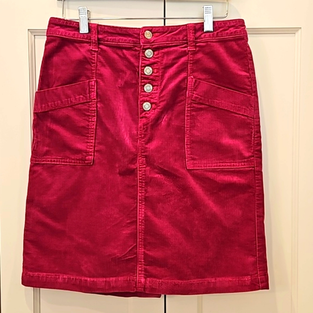 Anthropologie Pilcro Cordoroy Skirt